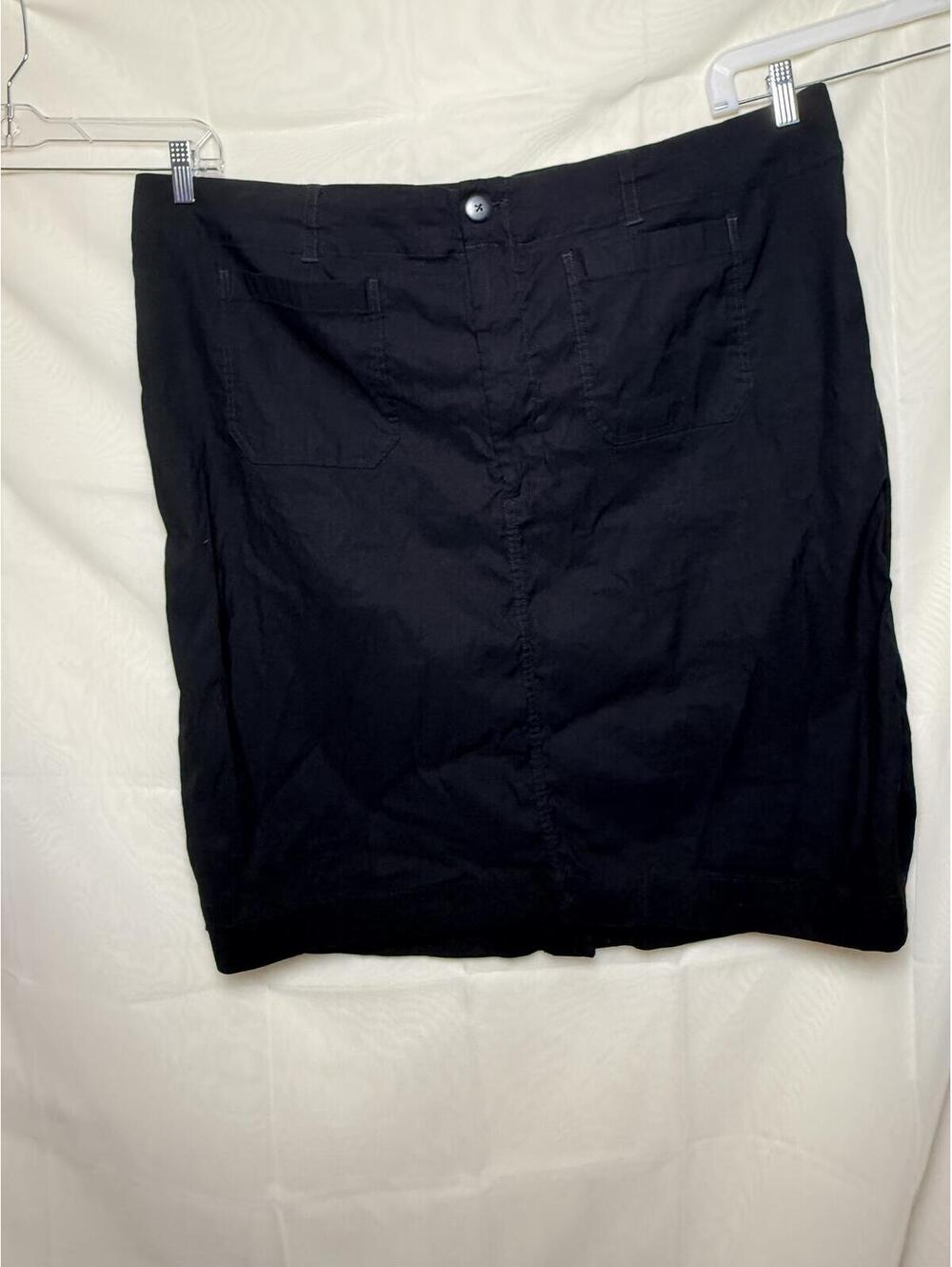 Maeve by Anthropologie Black Stretch Linen Blend Pencil Skirt NWOT Size 3X